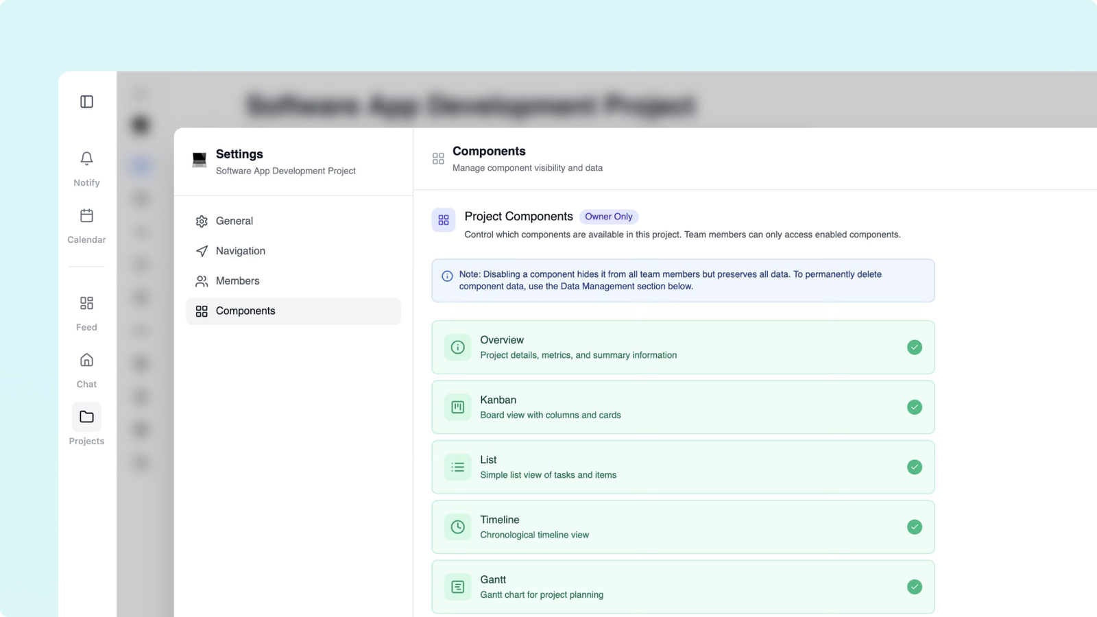 Role and permission settings